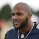 Tennessee Titans’ defensive end Jurrell Casey gives a television interview during an NFL flag schools event at King’s House Sports Ground in Chiswick, west London, Wednesday, July 18, 2018.